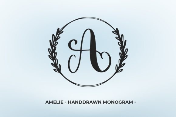 Amilie Monogram: A Graceful Display Font for Editorial Projects