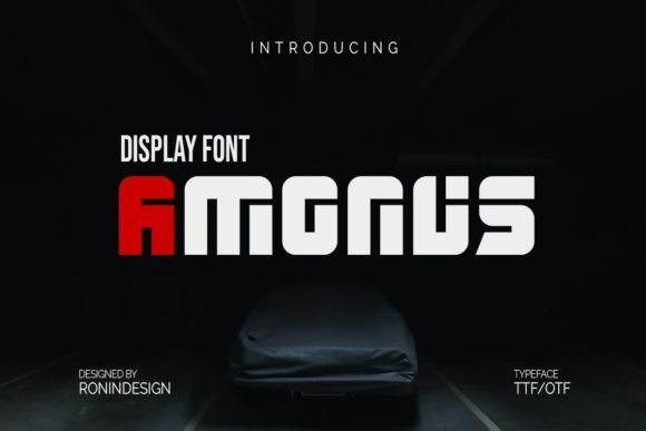 Amonus: A Modern Display Font for Bold Campaign Designs