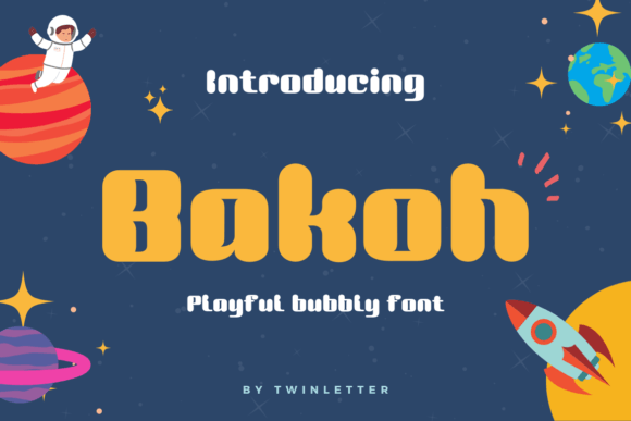 Bakoh: A Bubbly Display Font for Modern Branding