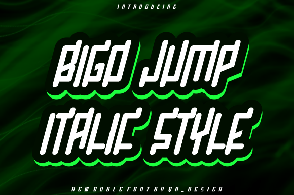 Bigo Jump Display Font Review