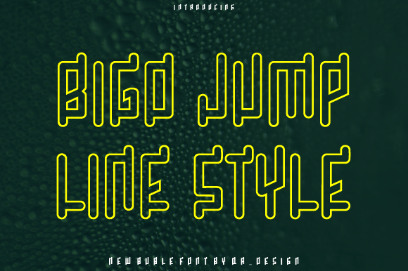 Bigo Jump Line: A Modern Font for Polished Branding