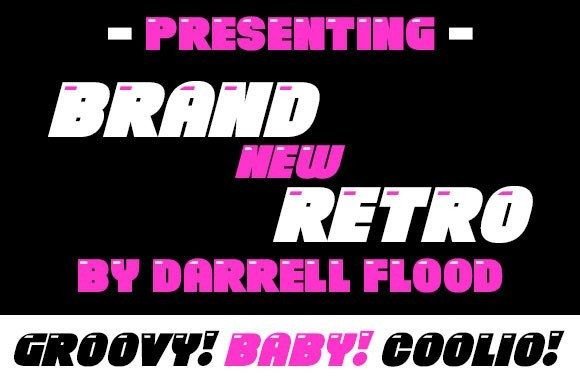Brand New Retro Font for Editorial Design