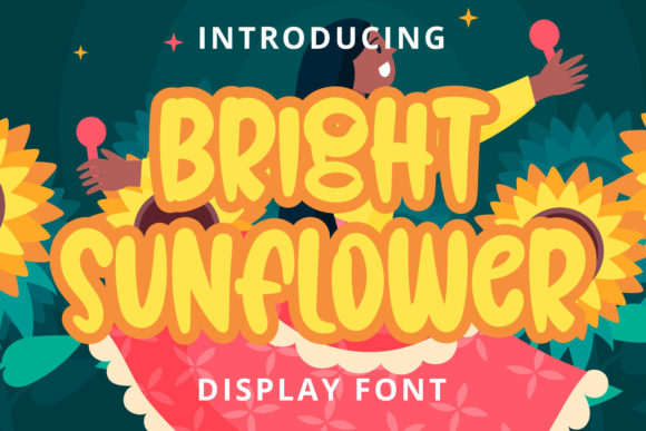 Bright Sunflower Font for Web Design