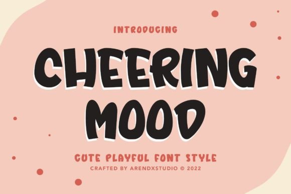 Cheering Mood: A Playful Display Font for Editorial Design