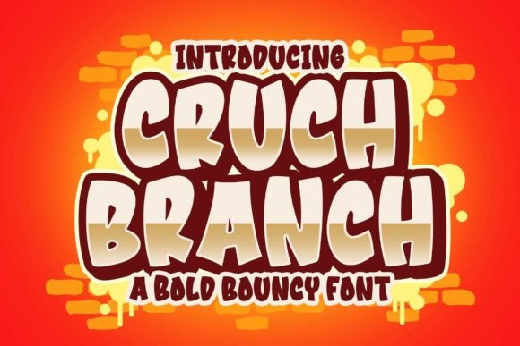 Cruch Branch: A Bouncy Display Font for Digital Branding