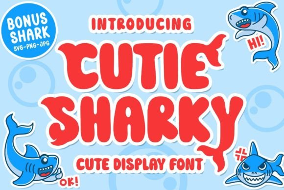 Cutie Sharky Font for Editorial Design