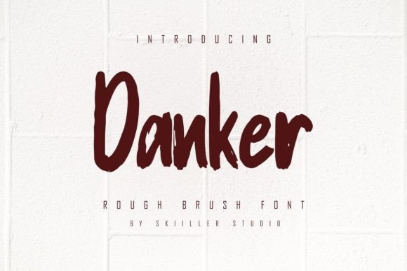 Danker: A Textured Display Font for Editorial Elegance