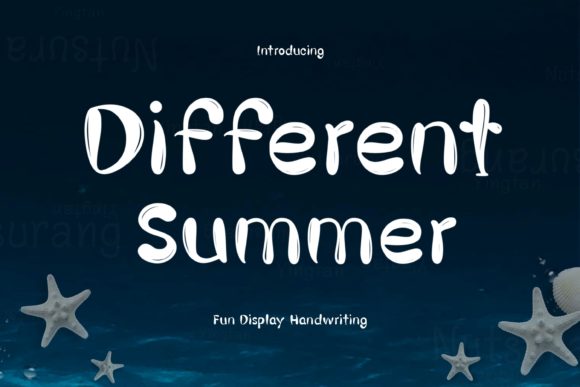 Different Summer Font for Editorial Design