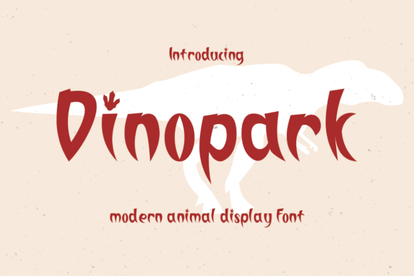 Dinopark Font for Spooky Editorial Designs