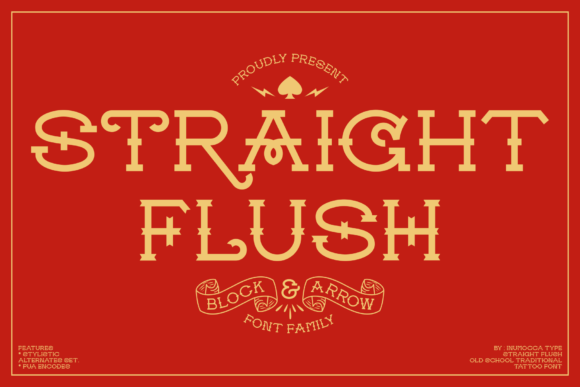 Enhance Your Craft Projects with the Straight Flush Font