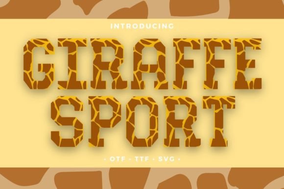 Giraffe Sport Font for Dynamic Campaigns