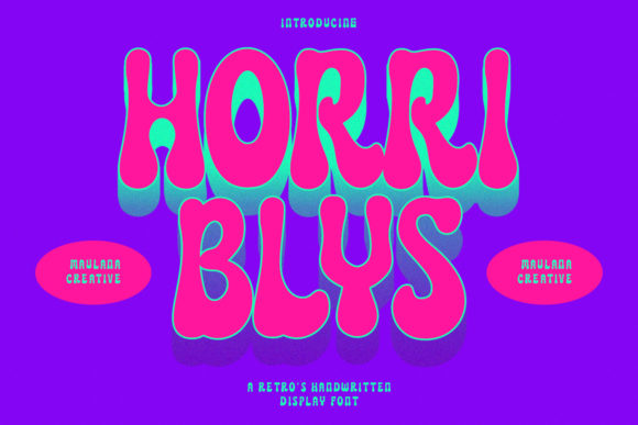 Horriblys: A Playful Display Font for Creative Branding