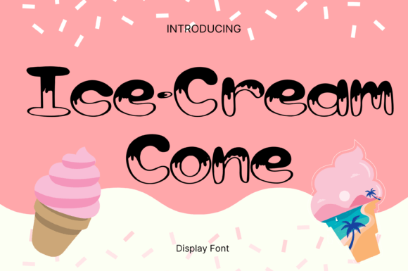 Ice-Cream Cone Font for Web Design Projects