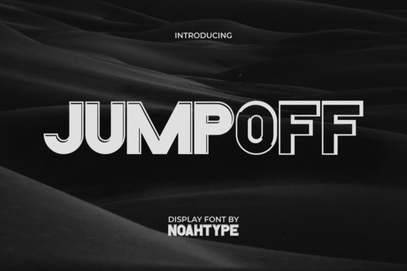 Jumpoff: A Bold Display Font for Editorial Projects