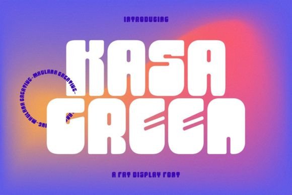 Kasa Green: A Bold Display Font for Editorial Design