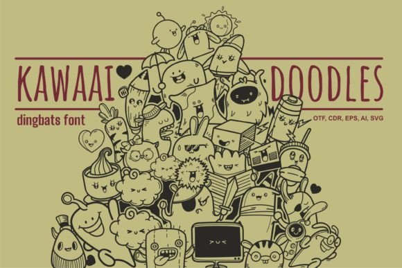 Kawaai Doodles Font for Web Design