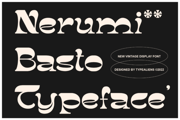 Nerumi Basto: A Vintage Display Font for Editorial Design