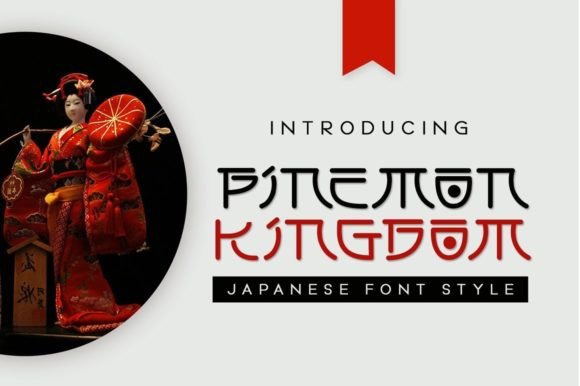 Pinemon Kingdom: A Japanese-Inspired Font for Creative Branding