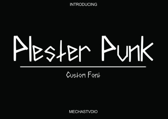 Plester Punk: A Bold Display Font for Editorial Creativity