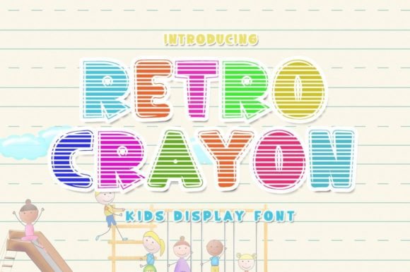 Retro Crayon Font for Business Branding