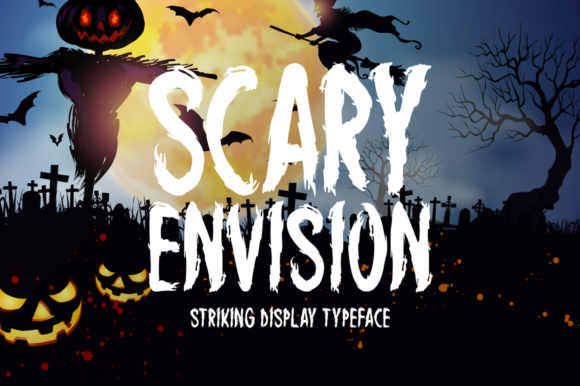 Scary Envision Font for Crafty Creations