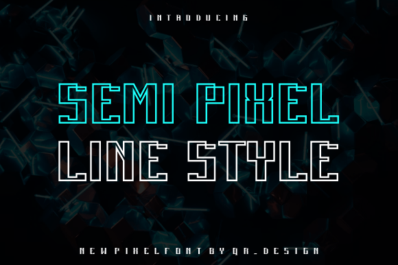 Semi Pixel Line – Modern Font for Bold Branding