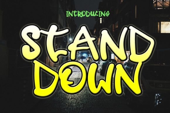 Stand Down: A Fresh Display Font for Editorial Projects