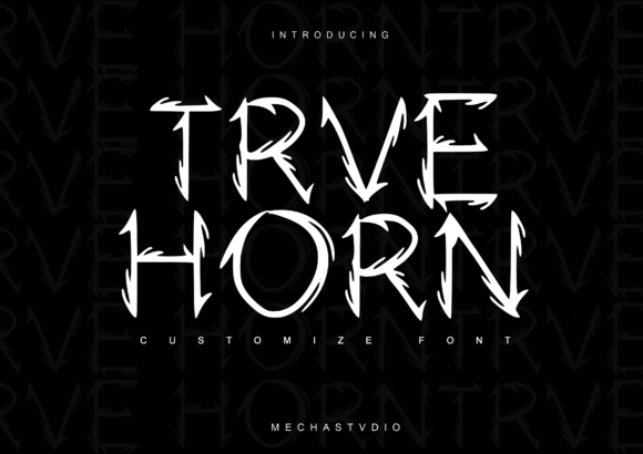True Horn Font for Eye-Catching Branding and Marketing
