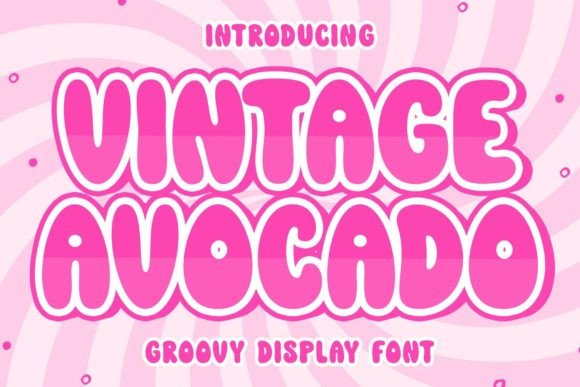 Vintage Avocado Font for Editorial Design